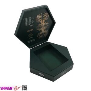 Plasencia Hexagon Empty Wooden Cigar Box 10x8.5x2.5